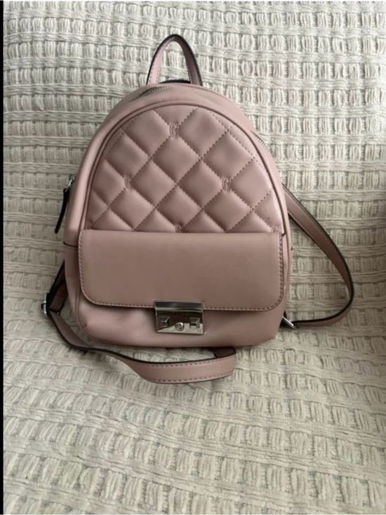 Guess Handbags - Guess Quilted Mini Backpack in Blush Pink - Women's Fashion Bag